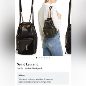 Authentic Yves Saint Laurent YSL Jamie Bag / Backpack